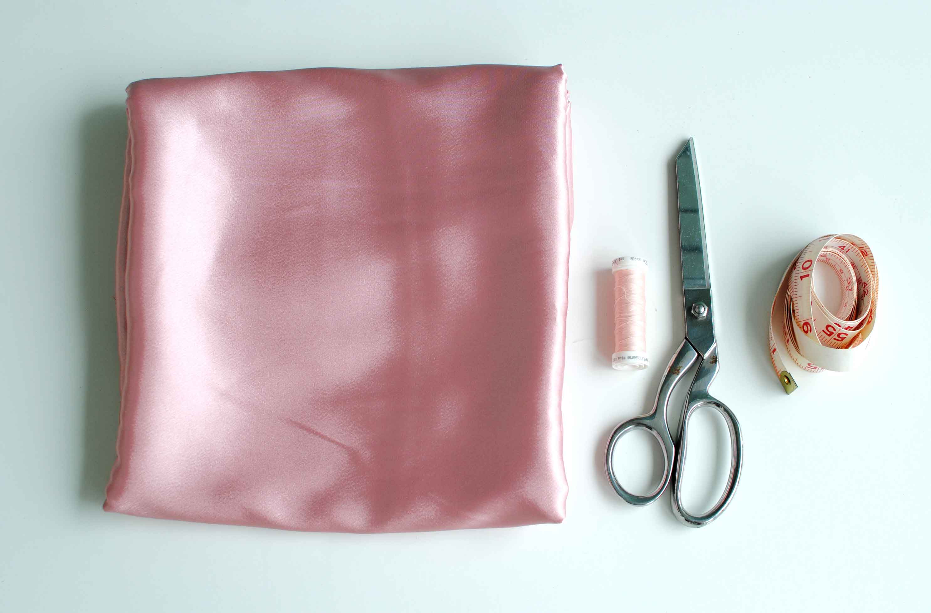 how to sew a pillowcase supplies